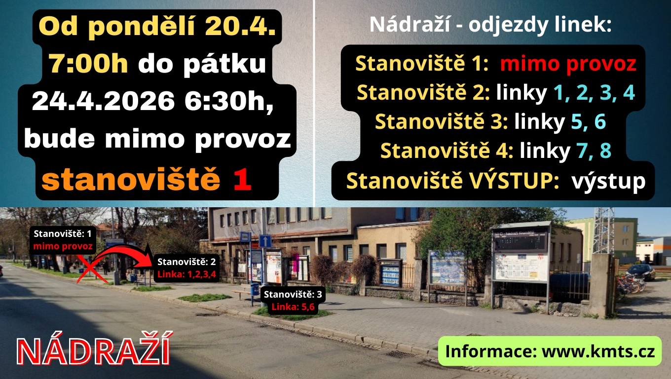 Dočasné omezení na nádraží - 3 etapa